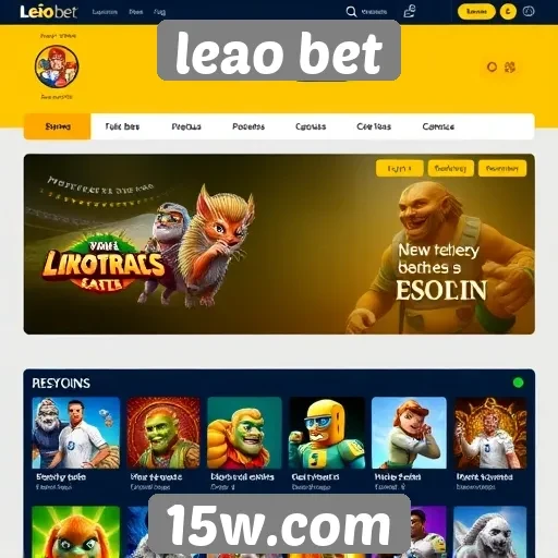 Interface do Leão Bet facilita navegação para jogadores